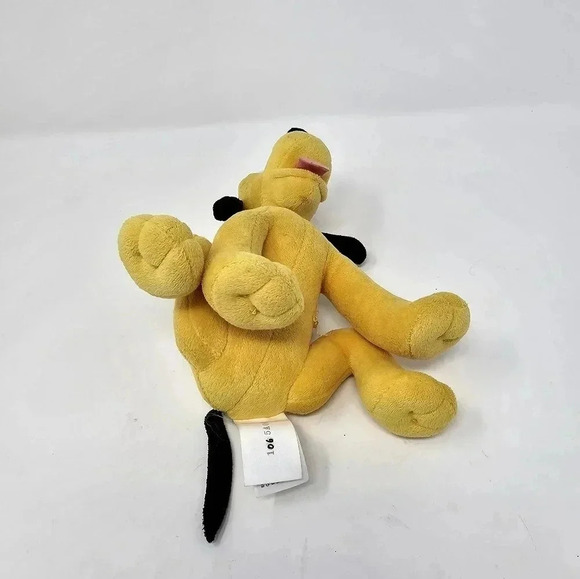 Just Play Disney Pluto Dog 7" Sitting Plush Stuffed Animal Yellow Puppy - Picture 7 of 9